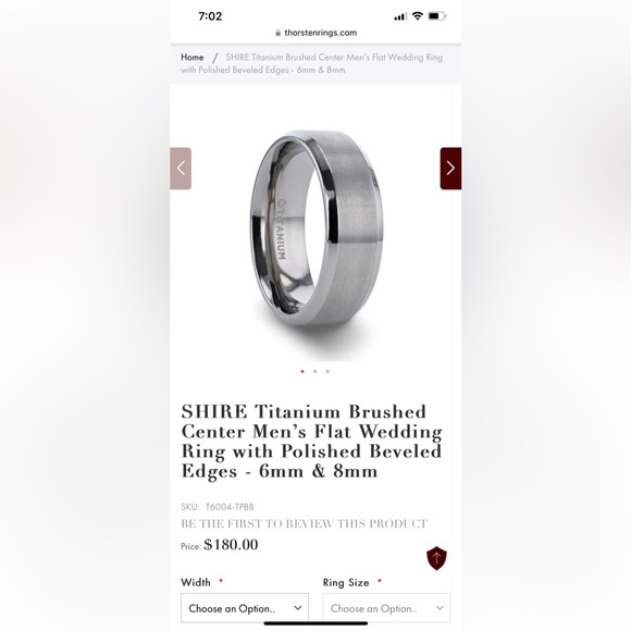 Titanium ring - Picture 5 of 7